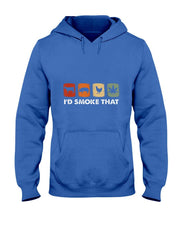 Id Smoke That Funny Marijuana Meat Smoker T-Shirt