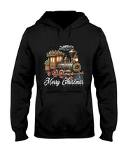 Merry Christmas Steam Train Locomotive Family Pajamas T-Shirt