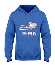 Football G-ma Family Football Player Vintage Christmas Xmas T-Shirt