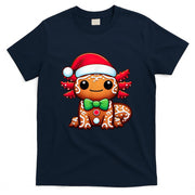 Funny Gingerbread Man Axolotl Christmas Womens Mens Kids T-Shirt