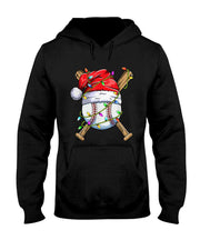 Santa Sports Design For Men Boys Christmas Baseball Player T-Shirt