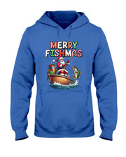Merry Fishmas Santa Fishing Lovers Funny Fisherman Christmas T-Shirt