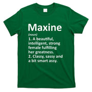 MAXINE Definition Personalized Name Funny Christmas Gift T-Shirt