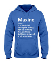MAXINE Definition Personalized Name Funny Christmas Gift T-Shirt