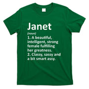 JANET Definition Personalized Name Funny Christmas Gift T-Shirt