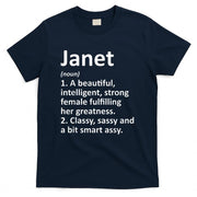 JANET Definition Personalized Name Funny Christmas Gift T-Shirt