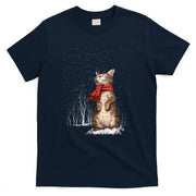 Meowy Xmas Cats Christmas Snow Kitten Funny Gift for Womans Long Sleeve T-Shirt