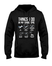 Airplane Things I Do In My Spare Time Plane Pilot Kids Men T-Shirt