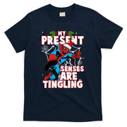 Marvel Spider-Man Present Senses Tingling Christmas T-Shirt