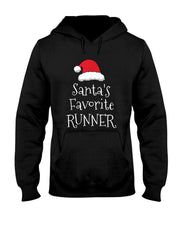 Santas Favorite Runner - Christmas Funny Running Gift T-Shirt