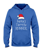 Santas Favorite Runner - Christmas Funny Running Gift T-Shirt
