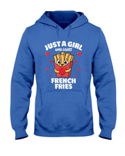Just A Girl Who Loves French Fries French Fries Lover T-Shirt