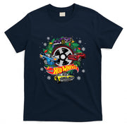 Hot Wheels Christmas Wreath with Lights and Cars T-Shirt