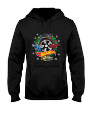 Hot Wheels Christmas Wreath with Lights and Cars T-Shirt