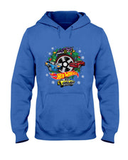 Hot Wheels Christmas Wreath with Lights and Cars T-Shirt