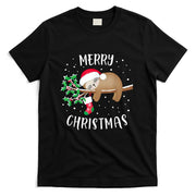 Merry Christmas Cute Sloth Xmas Outfit Matching Family T-Shirt