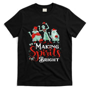 Making Spirits Bright Funny Retro Ghost Christmas Costumes T-Shirt
