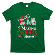 Making Spirits Bright Funny Retro Ghost Christmas Costumes T-Shirt