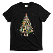 Meowy Xmas Cats Christmas Tree Lights Snow Kitten Funny Gift T-Shirt