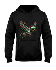 Flying Santa Duck with Christmas Lights Hunting Season T-Shirt