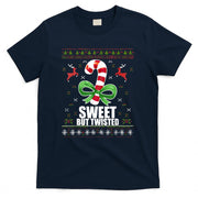 Sweet But Twisted Funny Candy Cane Ugly Christmas Sweater T-Shirt