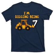 7th Birthday I'm Digging Being Seven T-Shirt