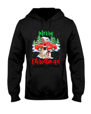 Merry Christmas Santa Pug And Truck Dog Gift T-Shirt for Men Women Kids