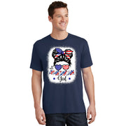 All American Girls 4th Of July Bleached Shirts Daughter USA T-Shirt