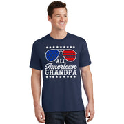 All American Grandpa 4th Of July Family Matching Sunglasses Fathers Day T-Shirt