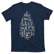 Adore Him Baby Jesus Christmas T-Shirt