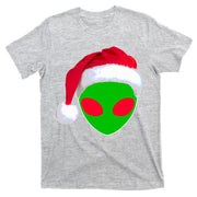 Alien Santa Claus Hat Christmas Logo T-Shirt