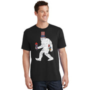 American Sasquatch Funny USA Bigfoot 4th Of July Parade T-Shirt