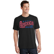 America The Beautiful Retro Vintage American 4th Of July T-Shirt