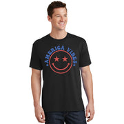 America Vibes Smiley 4th Of July T-Shirt