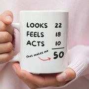 50th birthday gift 50th birthday mug 50 birthday glass mugs for 50th birthday fifty birthday 50th birthday coffee mugs