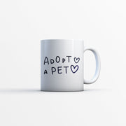 Adopt A Pet with Green Galaxy font Mugs