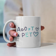 Adopt A Pet With Hearts Mugs