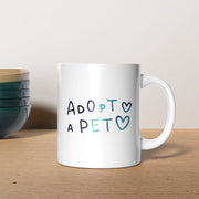 Adopt A Pet With Hearts Mugs