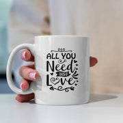 All You Need Is Love And a Cat With Hearts Coffee Mug