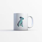 All You Need Is Love And A Dog with Green Galaxy font Mugs
