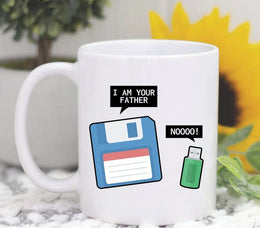 Computer Gift IT Mug Tech Support Mug Floppy Disk Mug USB Drive Mug Floppy Disk Father Mug Tech Support Gift Coding Gift Computer Mug