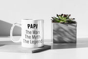 Papi Gifts Christmas Papi The Man The Myth The Legend Gifts for Papi Gift Idea Birthday Best Papi Ever Papi Coffee Mug Fathers Day Gift