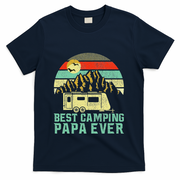 Best Camping Papa Ever Vintage Camper T-Shirt
