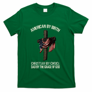Dad By The Grace Of God Vintage Funny Gift T-Shirt