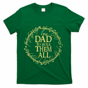 One Dad To Rule Them All Vintage Nerd Dad Father Day Apparel T-Shirt