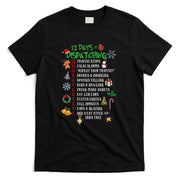 Funny 911 Dispatcher Christmas Gifts Police Thin Gold Line T-Shirt