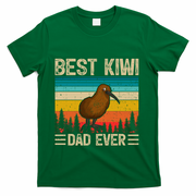 Kiwi Bird Vintage Funny Best Kiwi Dad Ever FatherS Day Gift T-Shirt