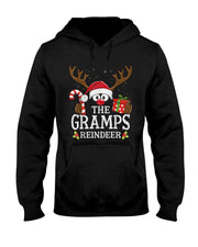 99 Gifts Matching Christmas Reindeer Squad Unisex-Youth Christmas Themed T-Shirt - Black Small