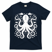 Vintage Octopus Retro Graphic Octopuses Fisherman T-Shirt
