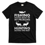 Funny Fishing And Hunting Gift Christmas Humor Hunter Cool T-Shirt